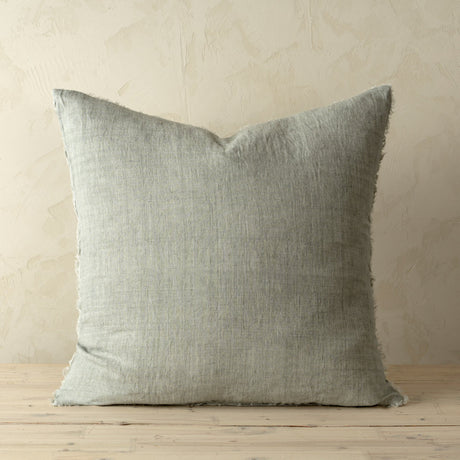 Lina Linen Pillow Flint Grey Cover w/Filler, Set of 2 by Mercana at Eve Furniture
