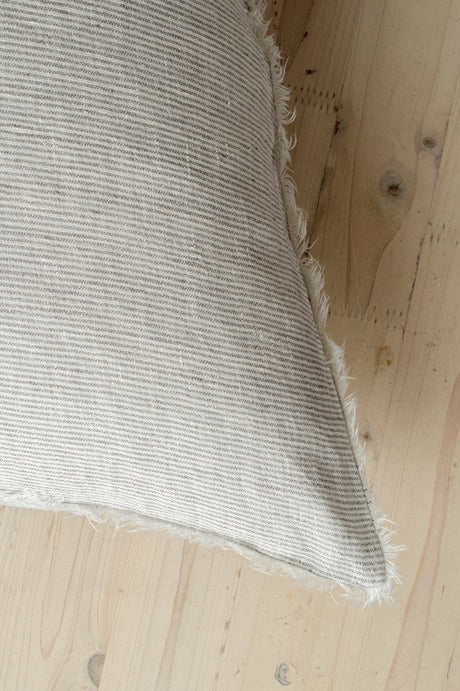 Lina Linen Pillow Grey Cover, Set of 2 by Mercana at Eve Furniture
