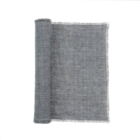 Lina Linen Runner, Steel Grey, Set of 2 by Mercana at Eve Furniture