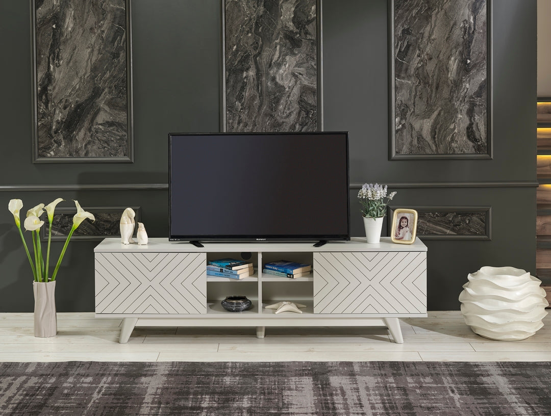 Lina Tv Stand Grey by Furnia at Eve Furniture