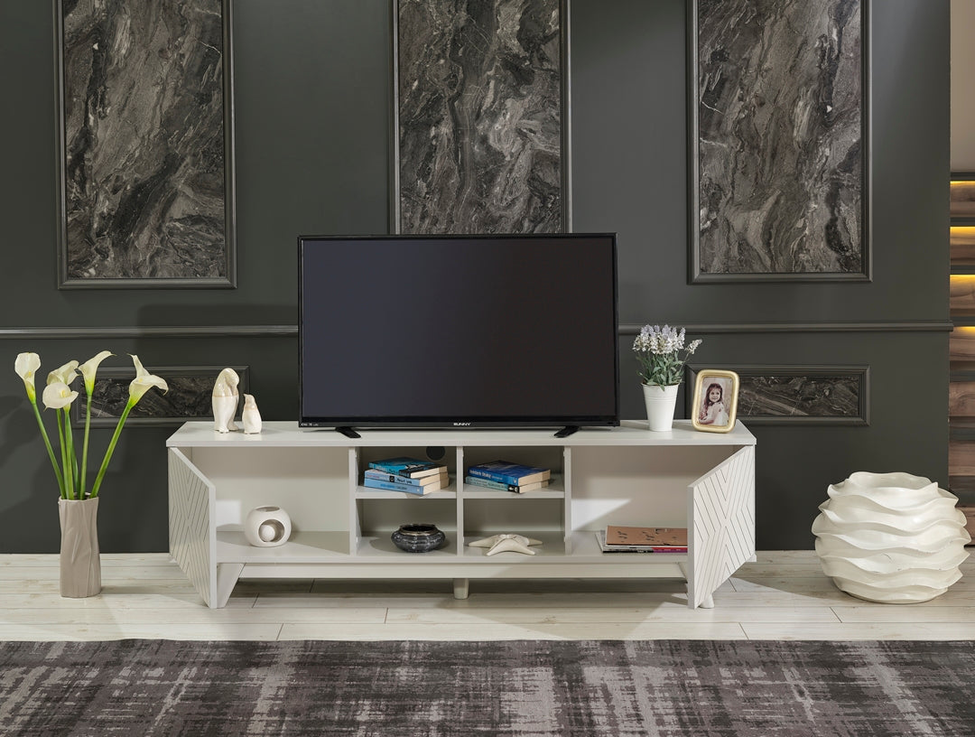 Lina Tv Stand Grey by Furnia at Eve Furniture