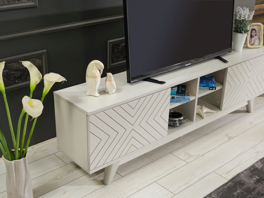 Lina Tv Stand Grey by Furnia at Eve Furniture