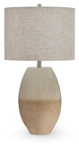 Linas Cream/Beige Table Lamp by ASHLEY FURNITURE at Eve Furniture