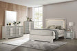 Lincolt White Wash/Stone Gray 5-Piece Queen Bedroom Set by Furniture of America at Eve Furniture