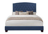 Linda Blue Full Upholstered Bed by Homelegance at Eve Furniture