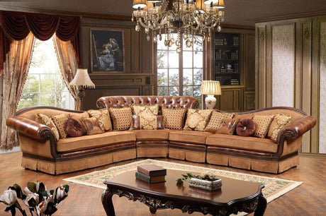 Linda Brown 5-Piece Sectional Set by Cosmos Furniture at Eve Furniture