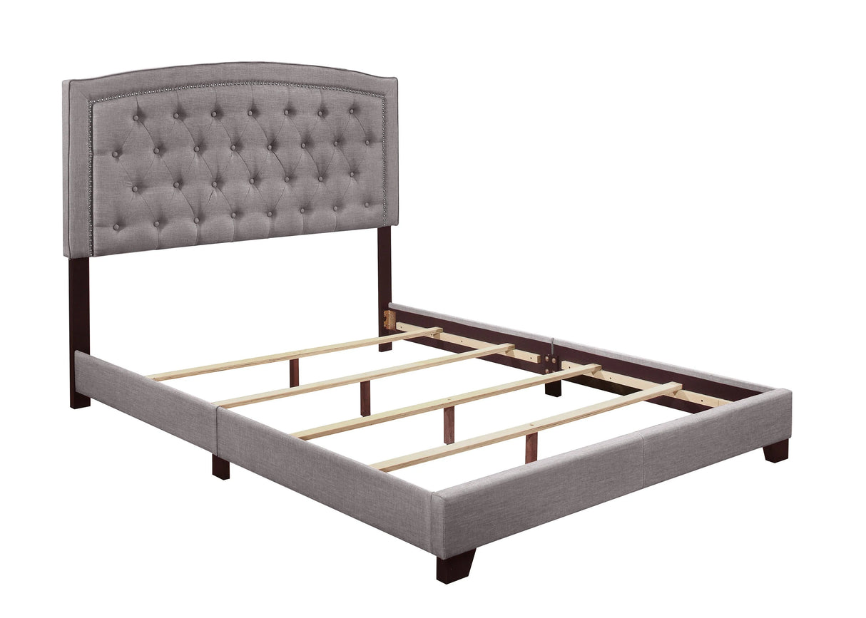 Linda Gray King Upholstered Bed by Homelegance at Eve Furniture