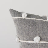 Linda Navy And Cream With White Detail Decorative Pillow Cover by Mercana at Eve Furniture