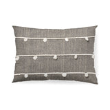 Linda Navy And Cream With White Detail Decorative Pillow Cover by Mercana at Eve Furniture