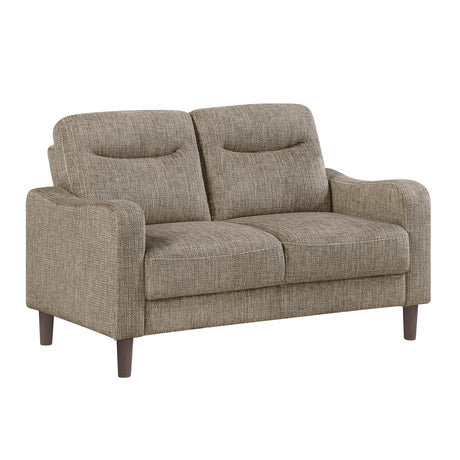 Linden Brown Loveseat by Homelegance at Eve Furniture