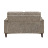 Linden Brown Loveseat by Homelegance at Eve Furniture
