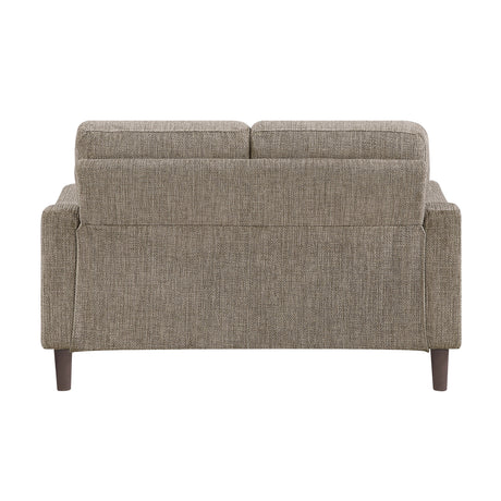 Linden Brown Loveseat by Homelegance at Eve Furniture