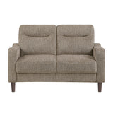 Linden Brown Loveseat by Homelegance at Eve Furniture