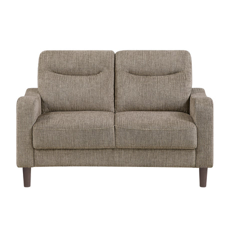 Linden Brown Loveseat by Homelegance at Eve Furniture