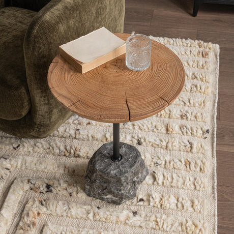 Linden Heartwood Natural 18 Round End Table by Classic Home at Eve Furniture