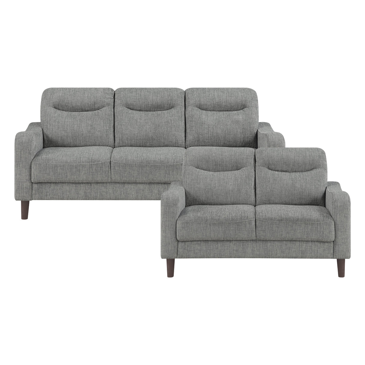 Linden Gray 2-Piece Living Room Set by Homelegance at Eve Furniture
