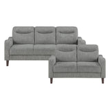 Linden Gray 2-Piece Living Room Set by Homelegance at Eve Furniture