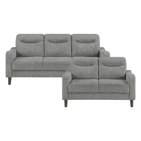Linden Gray 2-Piece Living Room Set by Homelegance at Eve Furniture