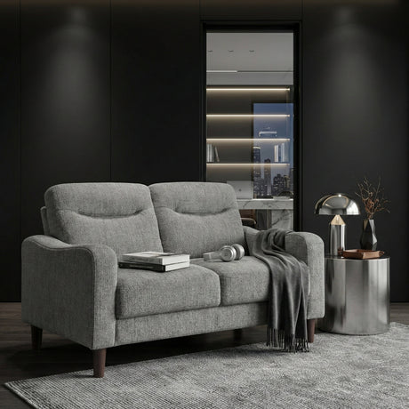 Linden Gray Loveseat by Homelegance at Eve Furniture