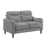 Linden Gray Loveseat by Homelegance at Eve Furniture
