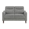 Linden Gray Loveseat by Homelegance at Eve Furniture