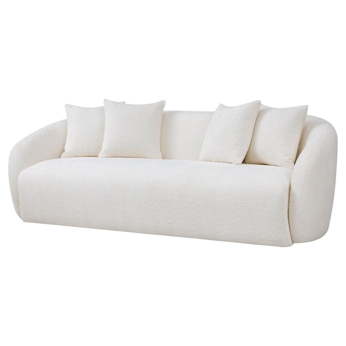 Linden Ivory Boucle Sofa by Ashcroft Furniture at Eve Furniture