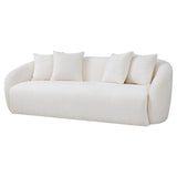 Linden Ivory Boucle Sofa by Ashcroft Imports at Eve Furniture