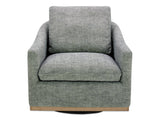 Linden Slated Moss Swivel Chair by MOES at Eve Furniture
