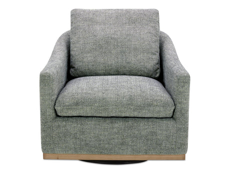 Linden Slated Moss Swivel Chair by MOES at Eve Furniture