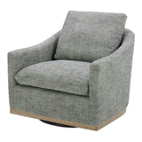 Linden Slated Moss Swivel Chair by MOES at Eve Furniture