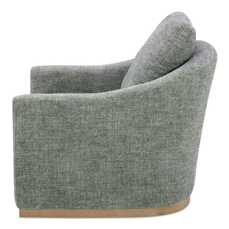Linden Slated Moss Swivel Chair by MOES at Eve Furniture