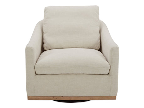 Linden Soft Beige Swivel Chair by MOES at Eve Furniture