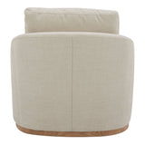 Linden Soft Beige Swivel Chair by Moe's Home at Eve Furniture
