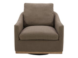 Linden Soft Taupe Swivel Chair by MOES at Eve Furniture