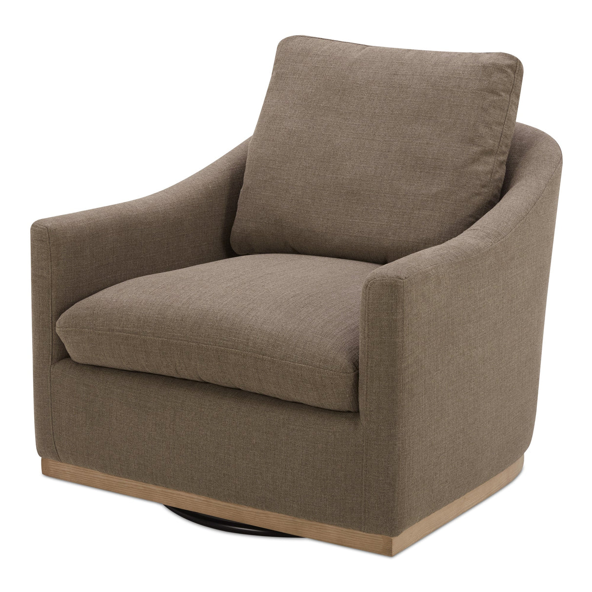 Linden Soft Taupe Swivel Chair by MOES at Eve Furniture