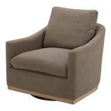 Linden Soft Taupe Swivel Chair