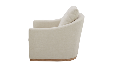 Linden Swivel Chair Soft Beige by Moe's Home at Eve Furniture