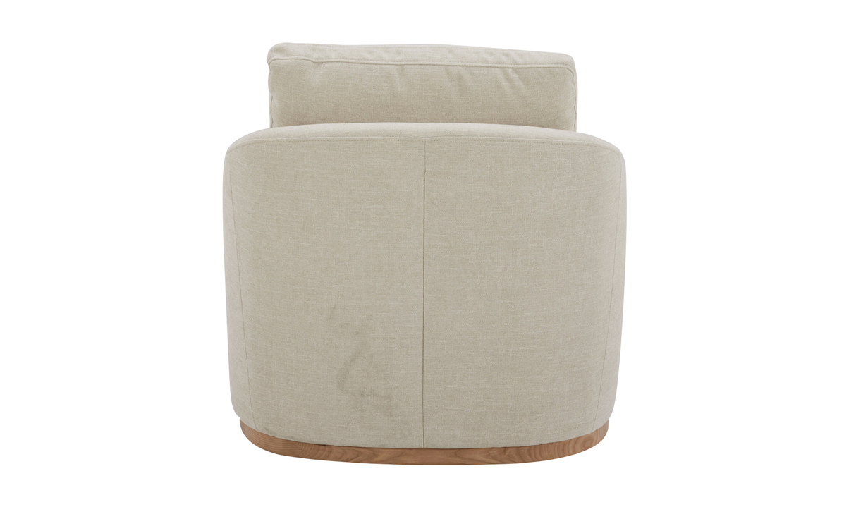 Linden Swivel Chair Soft Beige by Moe's Home at Eve Furniture