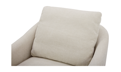 Linden Swivel Chair Soft Beige by Moe's Home at Eve Furniture