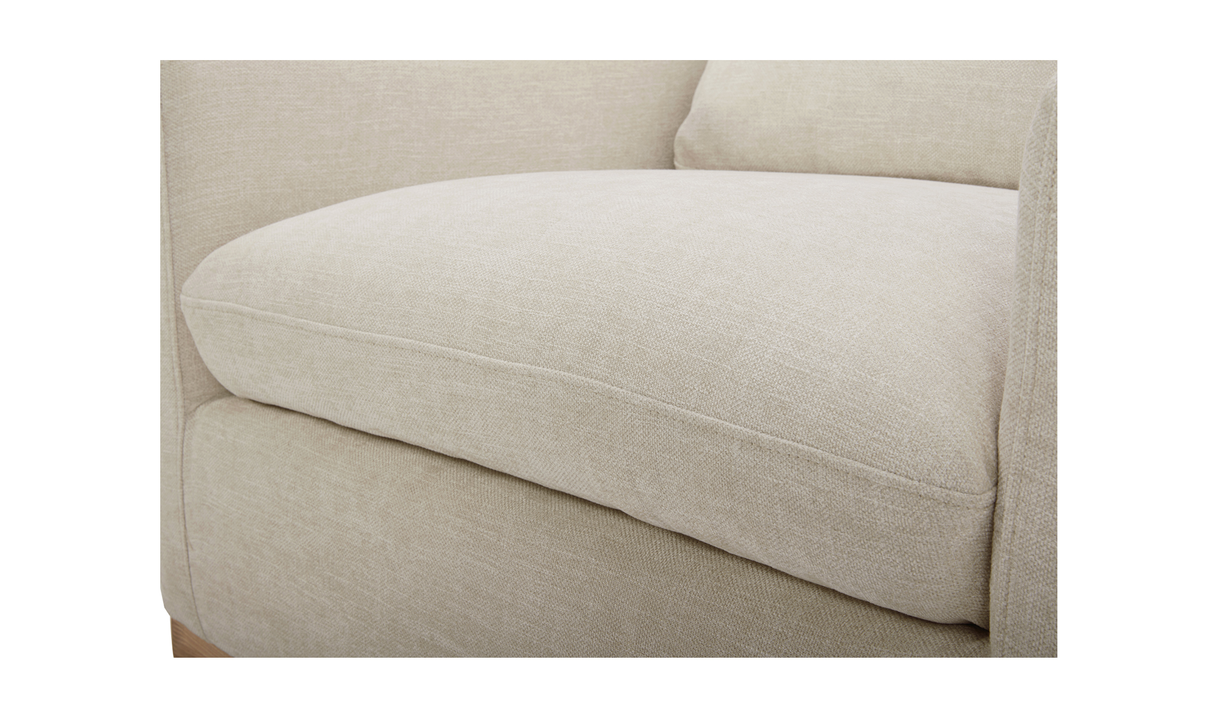 Linden Swivel Chair Soft Beige by Moe's Home at Eve Furniture