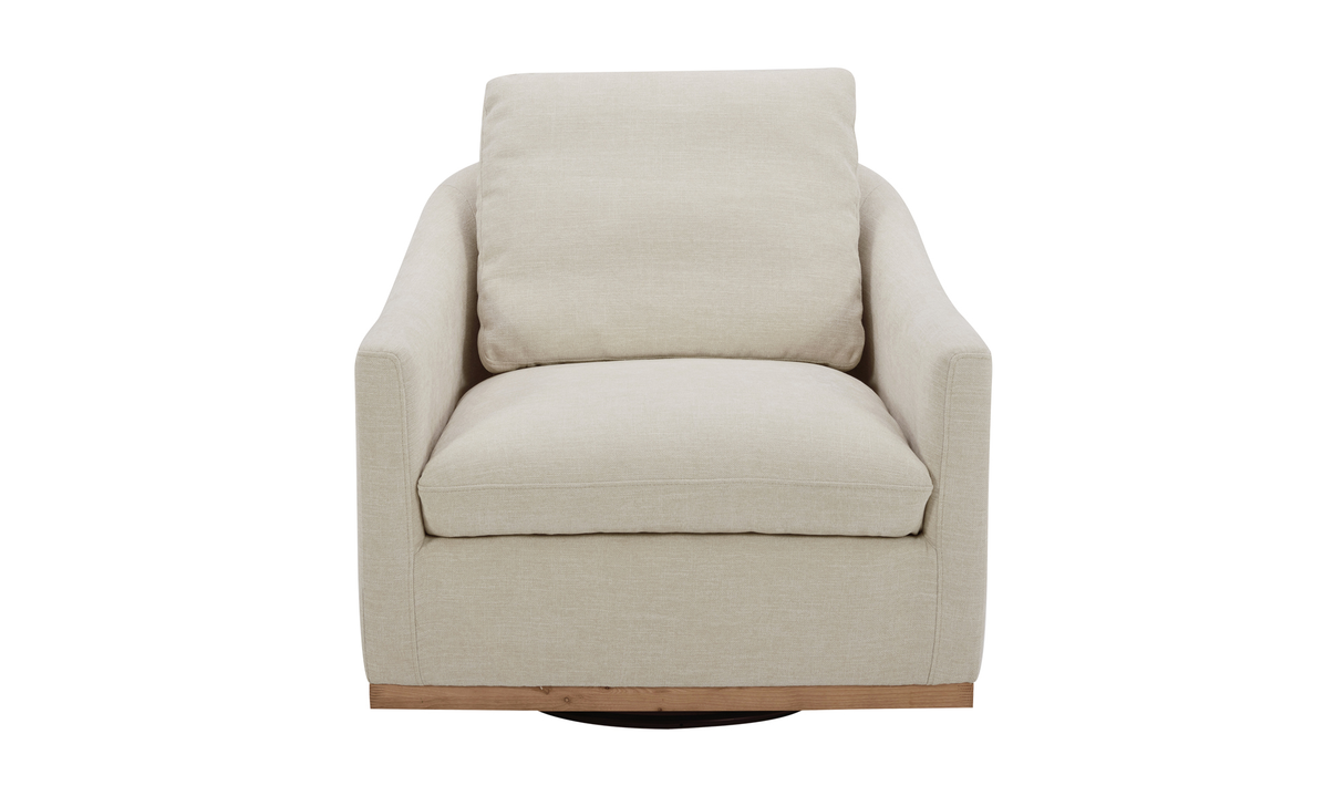 Linden Swivel Chair Soft Beige by Moe's Home at Eve Furniture