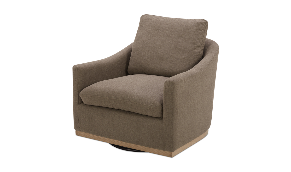 Linden Swivel Chair Soft Taupe by Moe's Home at Eve Furniture