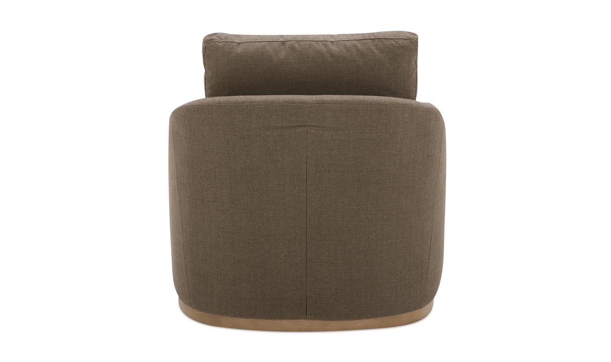 Linden Swivel Chair Soft Taupe by Moe's Home at Eve Furniture