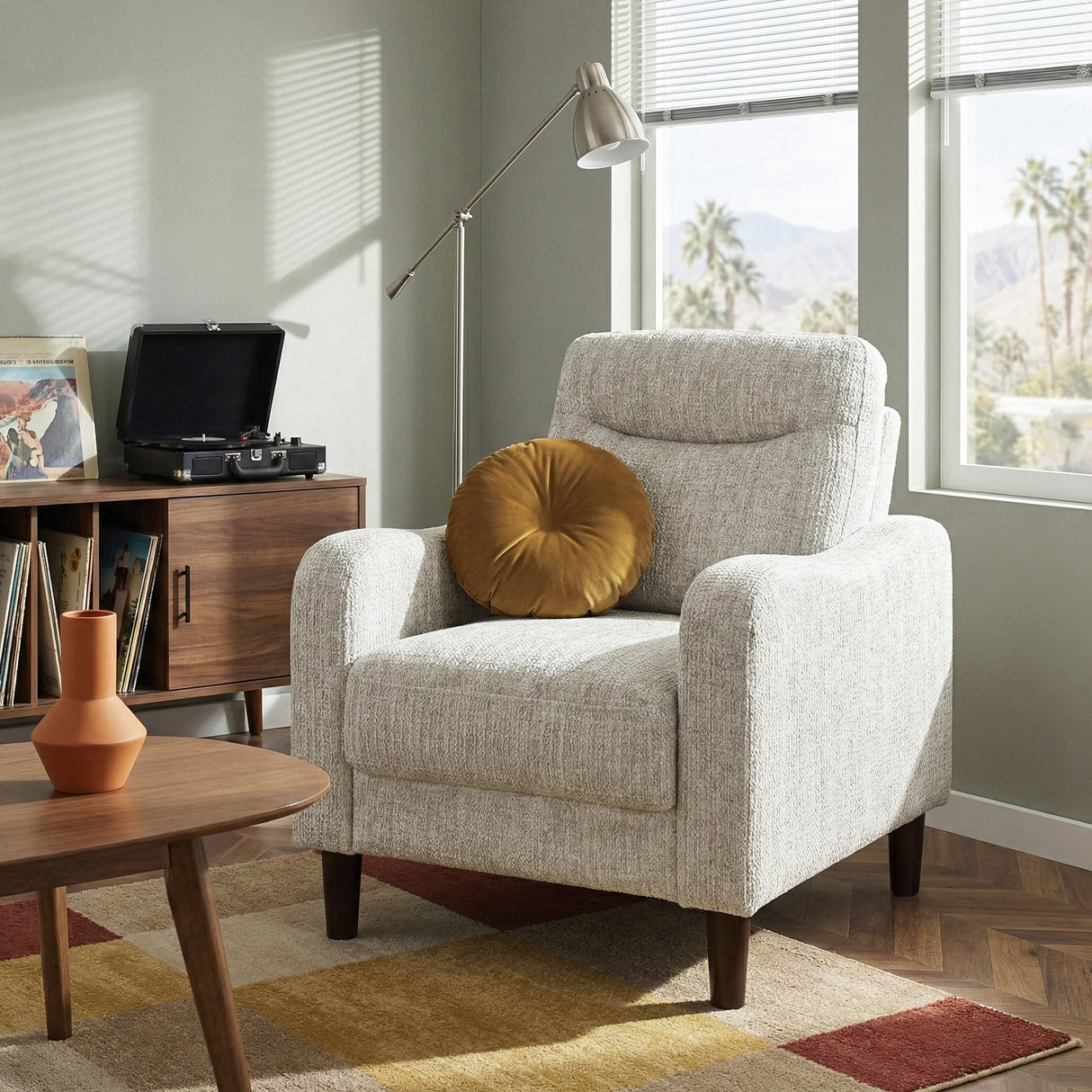 Linden Taupe Chair by Homelegance at Eve Furniture