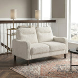 Linden Taupe Loveseat by Homelegance at Eve Furniture