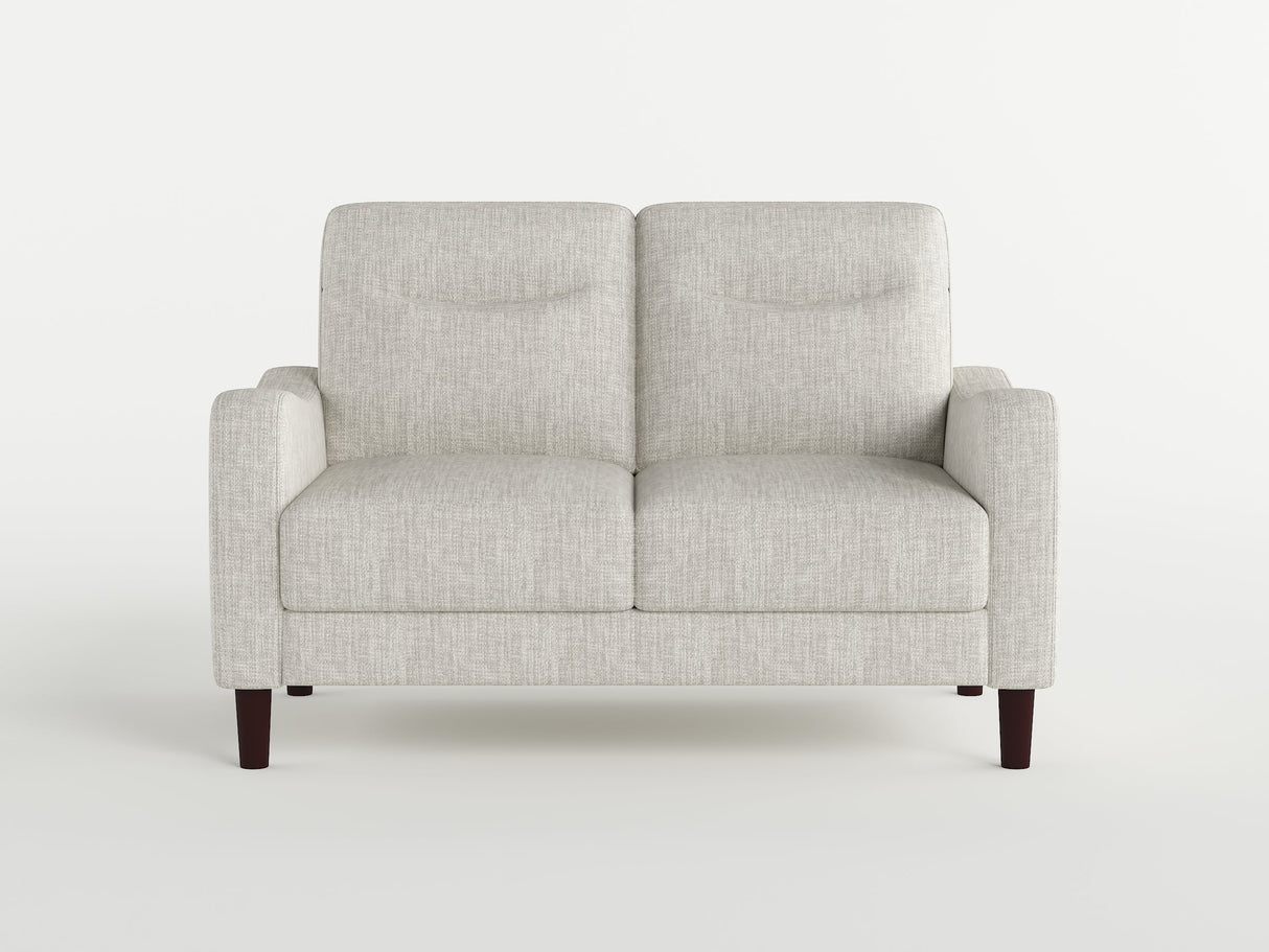 Linden Taupe Loveseat by Homelegance at Eve Furniture