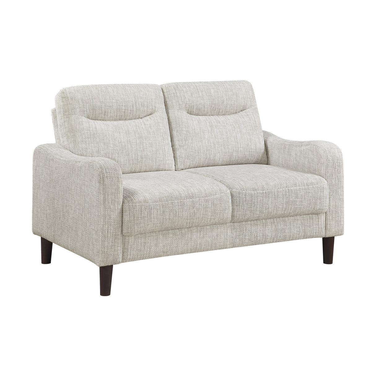 Linden Taupe Loveseat by Homelegance at Eve Furniture