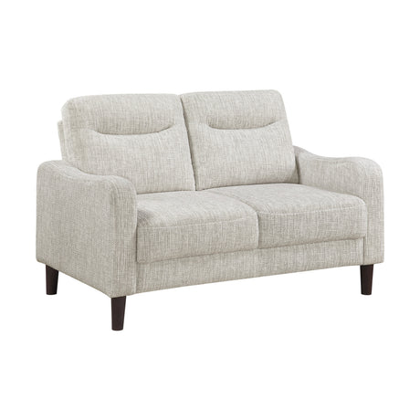 Linden Taupe Loveseat by Homelegance at Eve Furniture