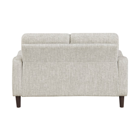 Linden Taupe Loveseat by Homelegance at Eve Furniture