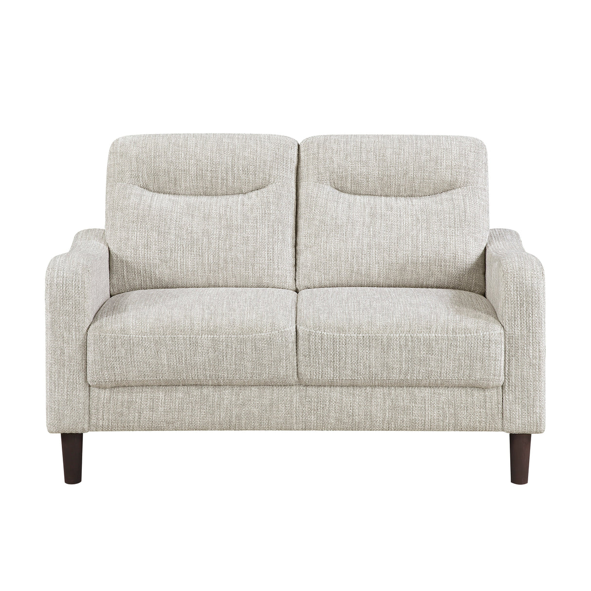 Linden Taupe Loveseat by Homelegance at Eve Furniture